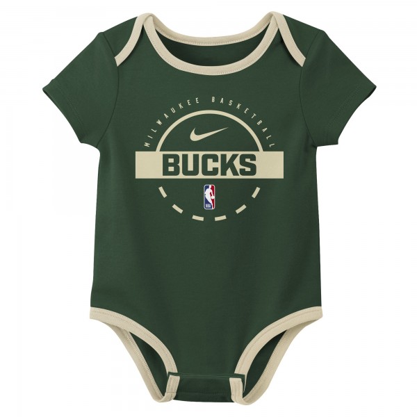 Малышам Milwaukee Bucks Nike Two-Piece Bodysuit Set