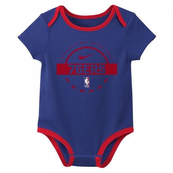 Малышам & Newborn Philadelphia 76ers Nike Two-Piece Bodysuit Set