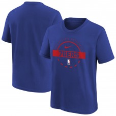 Подростковая Philadelphia 76ers Nike Royal Practice T-Shirt