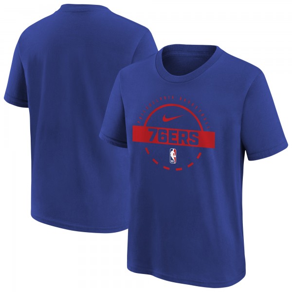 Подростковая Philadelphia 76ers Nike Royal Practice T-Shirt
