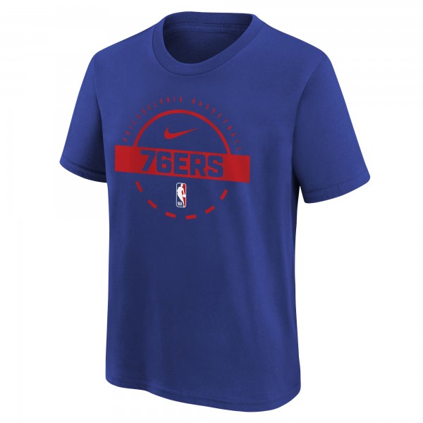 Подростковая Philadelphia 76ers Nike Royal Practice T-Shirt
