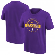 Футболка Подростковая Los Angeles Lakers Nike Purple Practice