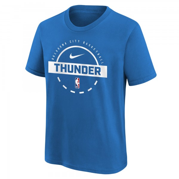 Футболка Подростковая Oklahoma City Thunder Nike Blue Practice