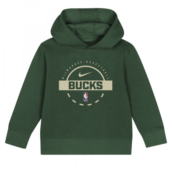 Toddler Milwaukee Bucks Nike Hunter Green Team Logo 2-Piece Club Fleece Hoodie & Sweatpants Set