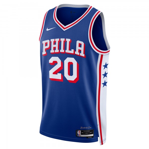 Джерси Philadelphia 76ers Jared McCain Nike Royal Swingman - Icon Edition