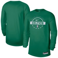 Boston Celtics Nike Kelly Green 2025/26 On-Court Flare Dri-FIT Practice Long Sleeve Tri-Blend T-Shirt