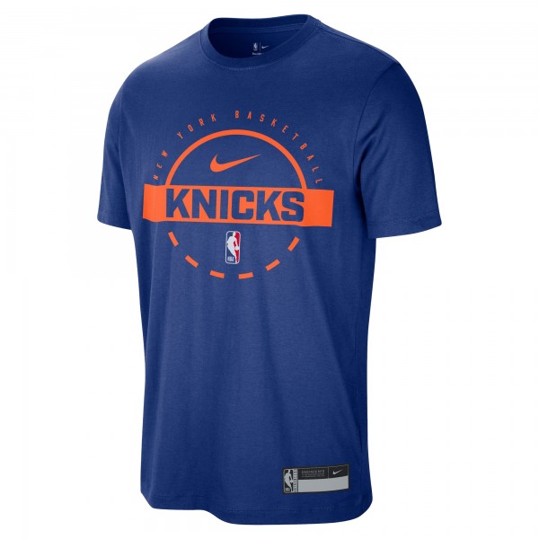 New York Knicks Nike Blue 2025/26 On-Court Flare Performance Practice T-Shirt