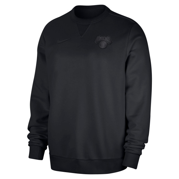 Свитшот New York Knicks Nike Black Authentic Standard Issue Travel Dri-FIT