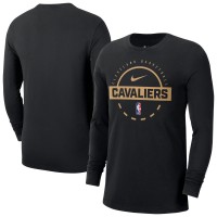 Cleveland Cavaliers Nike Black Authentic Long Sleeve Practice T-Shirt