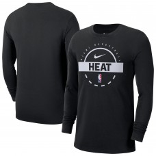 Miami Heat Nike Black Authentic Long Sleeve Practice T-Shirt