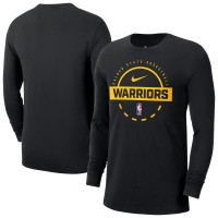 Golden State Warriors Nike Black Authentic Long Sleeve Practice T-Shirt