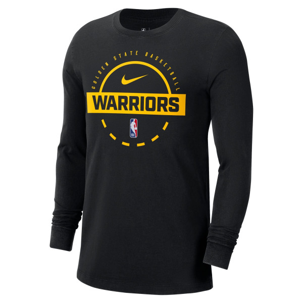 Футболка Golden State Warriors Nike Black Authentic Long Sleeve Practice