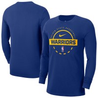 Golden State Warriors Nike Royal Authentic Long Sleeve Practice T-Shirt