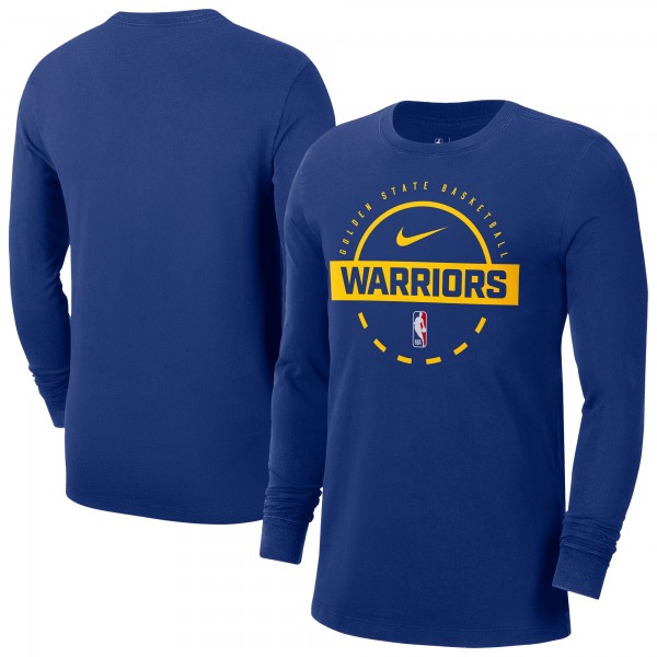 Golden State Warriors Nike Royal Authentic Long Sleeve Practice T-Shirt
