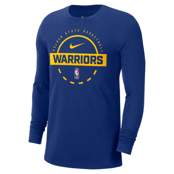 Футболка Golden State Warriors Nike Royal Authentic Long Sleeve Practice