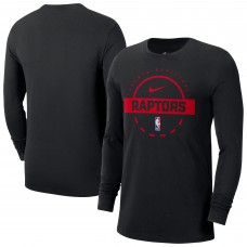 Toronto Raptors Nike Black Authentic Long Sleeve Practice T-Shirt