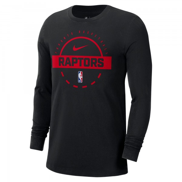 Toronto Raptors Nike Black Authentic Long Sleeve Practice T-Shirt