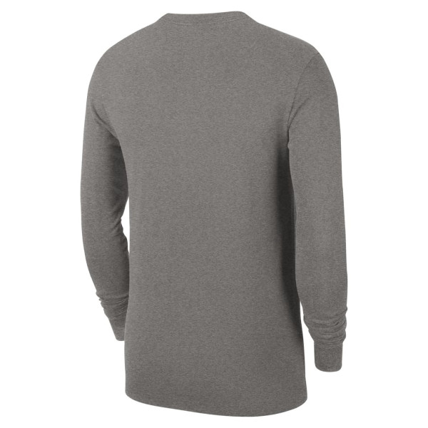 Футболка Philadelphia 76ers Nike Charcoal Authentic Long Sleeve Practice