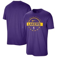 Футболка Los Angeles Lakers Nike Purple Authentic Practice