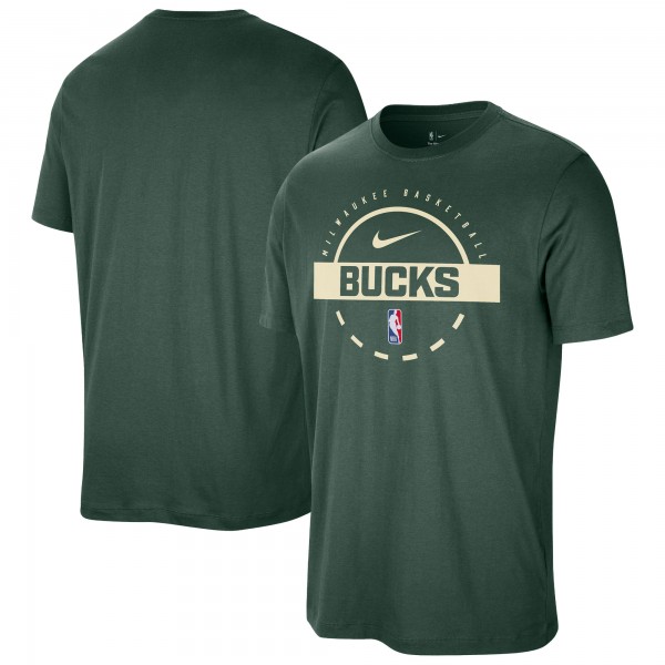 Milwaukee Bucks Nike Hunter Green Authentic Practice T-Shirt