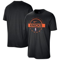 New York Knicks Nike Black Authentic Practice T-Shirt