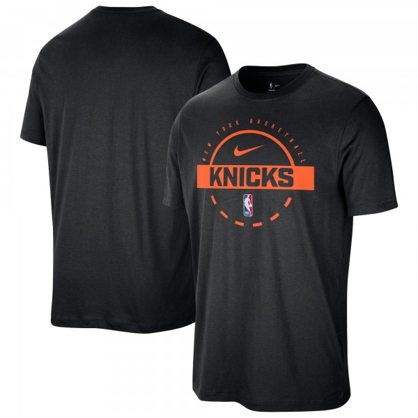 New York Knicks Nike Black Authentic Practice T-Shirt