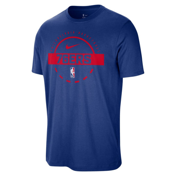 Футболка Philadelphia 76ers Nike Royal Authentic Practice