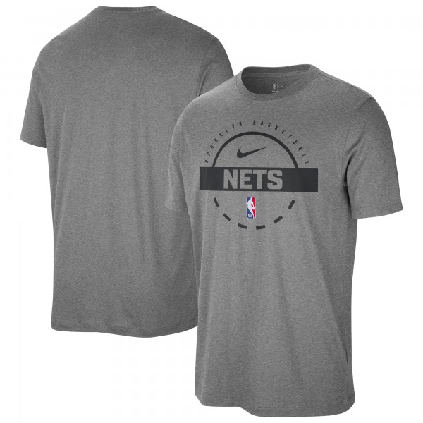Футболка Brooklyn Nets Nike Charcoal Authentic Practice