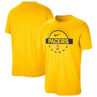 Indiana Pacers Nike Gold Authentic Practice T-Shirt