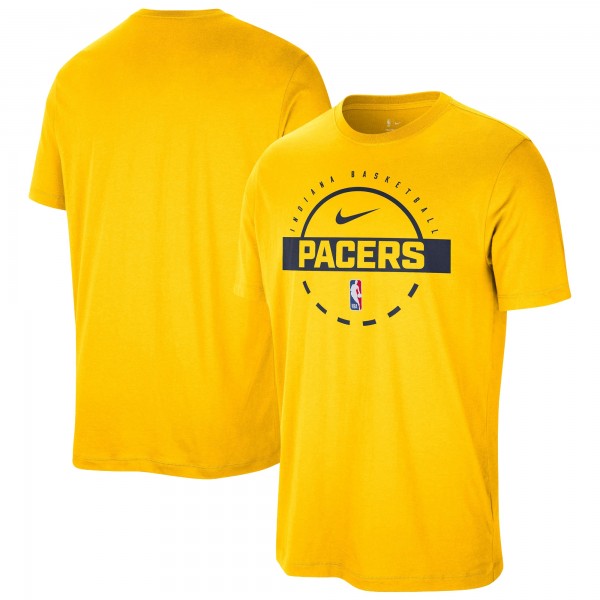 Indiana Pacers Nike Gold Authentic Practice T-Shirt