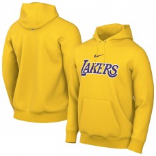 Толстовка Los Angeles Lakers Nike Gold Sportswear Essential Wordmark Club