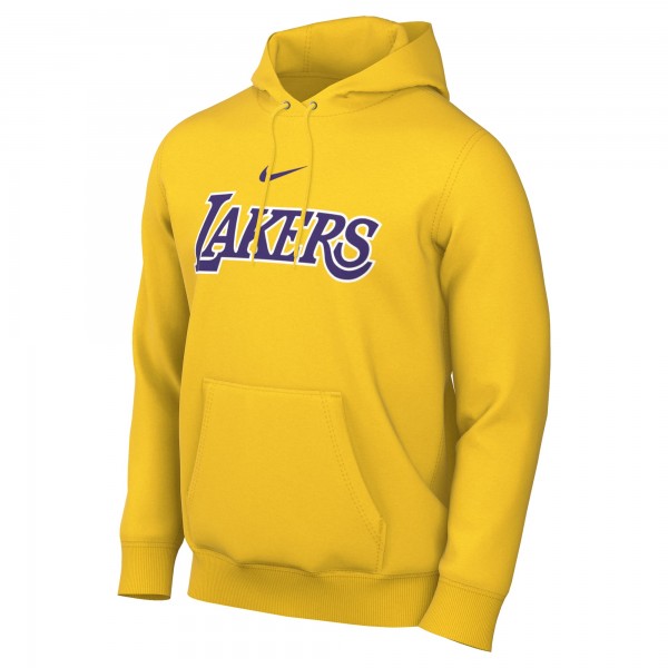 Толстовка Los Angeles Lakers Nike Gold Sportswear Essential Wordmark Club