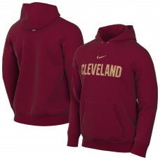 Cleveland Cavaliers Nike Wine Sportswear Essential Wordmark Club Hoodie