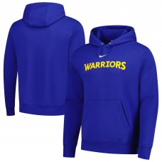 Golden State Warriors Nike Royal Sportswear Essential Wordmark Club Hoodie