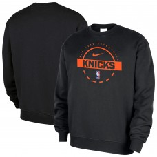 New York Knicks Nike Black 2025/26 Authentic Practice Club Sweatshirt