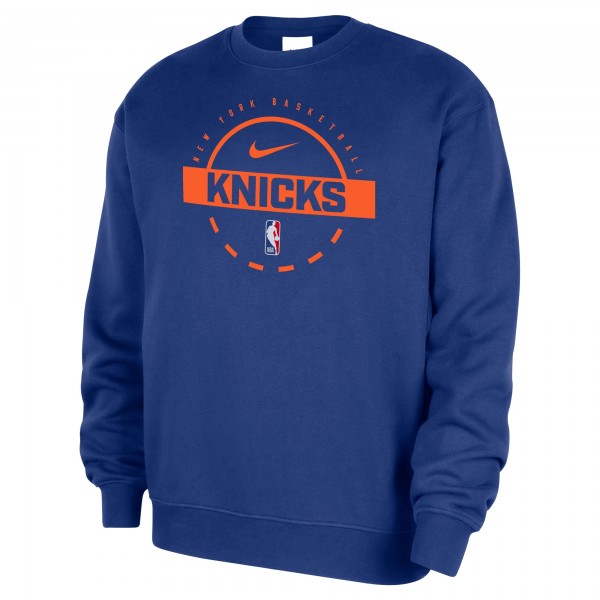 New York Knicks Nike Blue 2025/26 Authentic Practice Club Sweatshirt