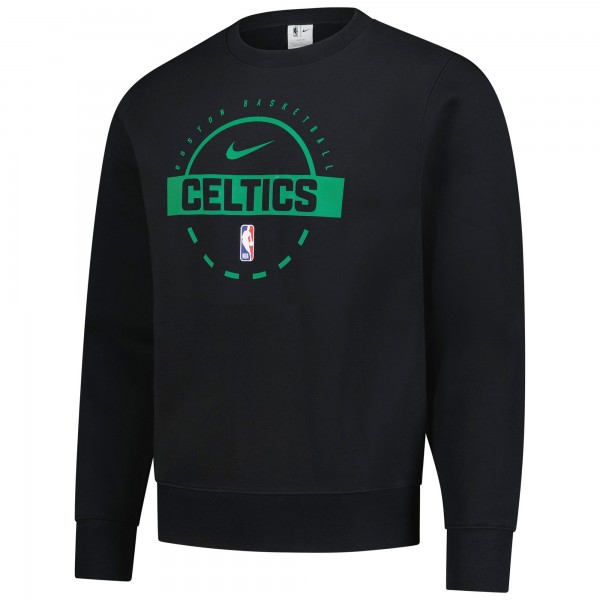 Boston Celtics Nike Black 2025/26 Authentic Practice Club Sweatshirt