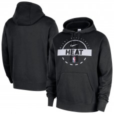 Miami Heat Nike Black 2025/26 Authentic Practice Club Pullover Hoodie