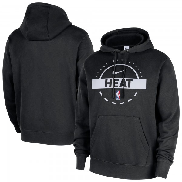 Miami Heat Nike Black 2025/26 Authentic Practice Club Pullover Hoodie