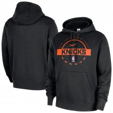 New York Knicks Nike Black 2025/26 Authentic Practice Club Pullover Hoodie