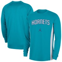 Charlotte Hornets Jordan Brand Teal 2025/26 Authentic Pre-Game Legend Dri-FIT Long Sleeve Shooting Shirt