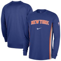 New York Knicks Nike Blue 2025/26 Authentic Pre-Game Legend Dri-FIT Long Sleeve Shooting Shirt