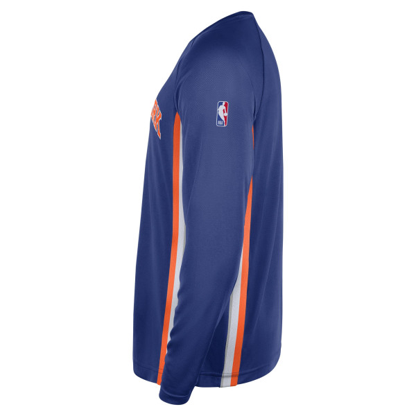 New York Knicks Nike Blue 2025/26 Authentic Pre-Game Legend Dri-FIT Long Sleeve Shooting Shirt