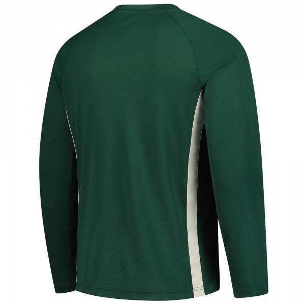 Milwaukee Bucks Nike Hunter Green 2025/26 Authentic Pre-Game Legend Dri-FIT Long Sleeve Shooting Shirt