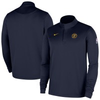 Denver Nuggets Nike Navy 2025/26 Authentic Coaches Quarter-Zip Dri-Fit Top