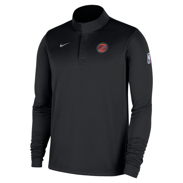 New York Knicks Nike Black 2025/26 Authentic Coaches Quarter-Zip Dri-Fit Top