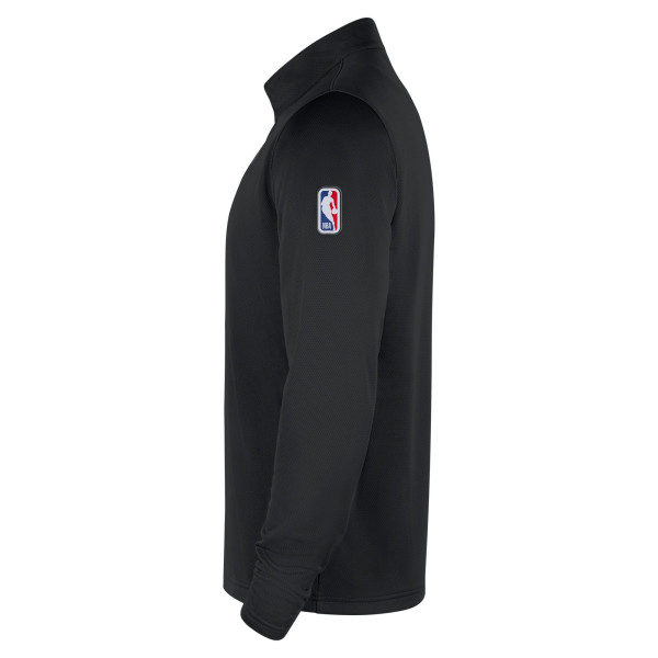 New York Knicks Nike Black 2025/26 Authentic Coaches Quarter-Zip Dri-Fit Top