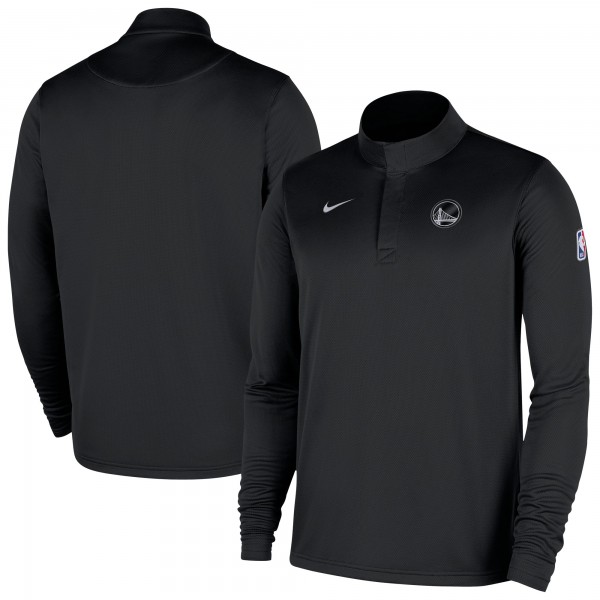 Golden State Warriors Nike Black 2025/26 Authentic Coaches Quarter-Zip Dri-Fit Top