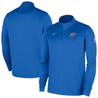 Oklahoma City Thunder Nike Blue 2025/26 Authentic Coaches Quarter-Zip Dri-Fit Top