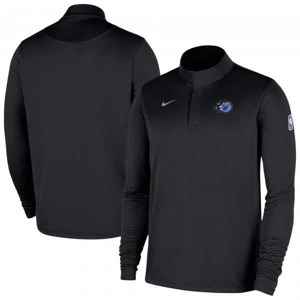 Orlando Magic Nike Black 2025/26 Authentic Coaches Quarter-Zip Dri-Fit Top